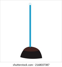 very nice floor broom vector