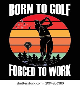Very Nice Golf T-Shirt Design vector