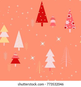Very nice sparkles in the forest are in a seamless pattern