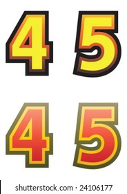 Very nice stroked numbers in style.