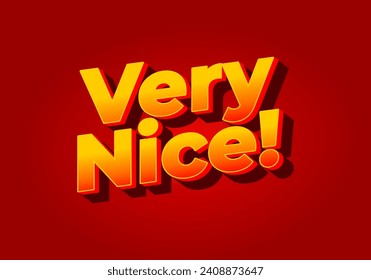 Very nice. Text effect design in yellow red color. Red background