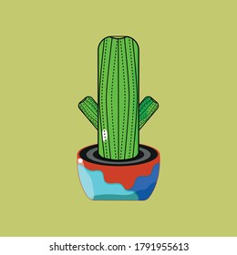 Very nice vector cactus green and looks elegant for your needs, cute, nice, interesting, and simple.