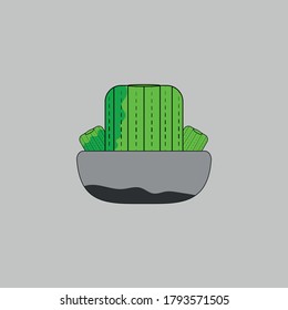 Very nice vector cactus green and looks elegant for your needs, cute, nice, interesting, and simple.