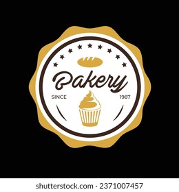 Un diseño de logotipo muy perfecto. Puede utilizarse como símbolo o logotipo para una panadería