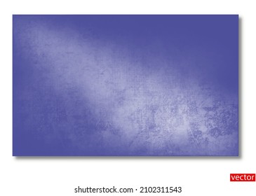 Very Peri background texture. Color of the Year 2022. Horizontal banner. Clean area for text, presentation. Backdrop with lighted area. Vector background 