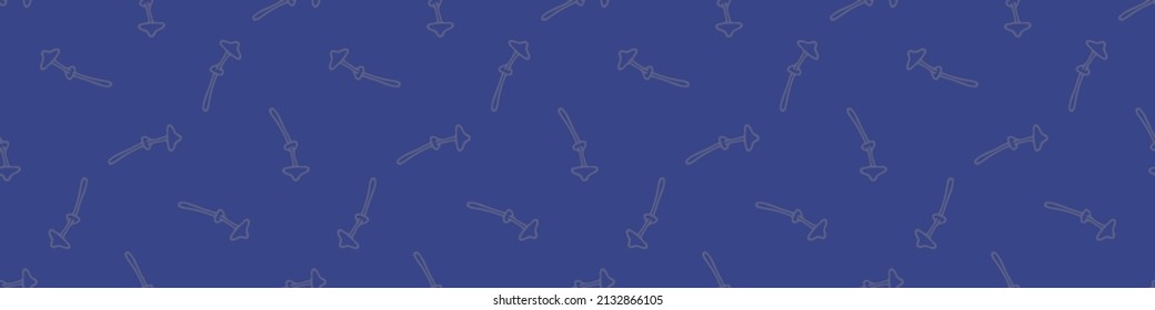  Very peri wild mushroom vector border. Seamless trendy purple biology purple fungi for bordure. Decorative background of wild fungus. 