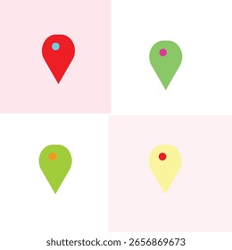 É muito popular ícone de faixa e localização do mapa. você pode usar várias cores .