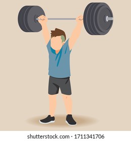 very power athletic guy , exercise on horizontal bar, sports weightlifter.