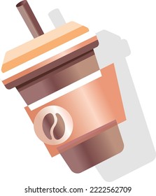 Ilustración de alta definición de productos muy profesional, a todos les gusta beber café, adecuado para la introducción y producción de publicidad de planes de negocio