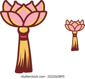 Ilustración de alta definición de producto muy profesional, imagen de modelado de flores de dibujos animados lindo, adecuado para la introducción y producción de publicidad de planes de negocio