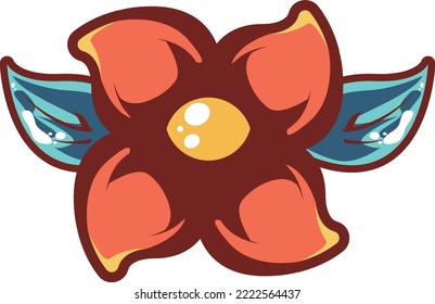 Ilustración de alta definición de producto muy profesional, imagen de modelado de flores de dibujos animados lindo, adecuado para la introducción y producción de publicidad de planes de negocio