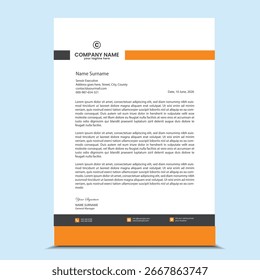 design de cabeça de carta muito profissional