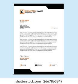 design de cabeça de carta muito profissional