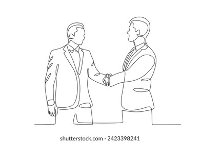 Very profitable business. Business deal one-line drawing