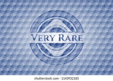 Very Rare blue hexagon badge.