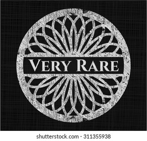 Very Rare chalk emblem written on a blackboard
