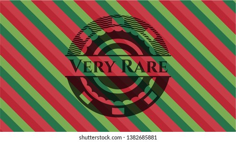 Very Rare christmas emblem background. Vector Illustration. Detailed.