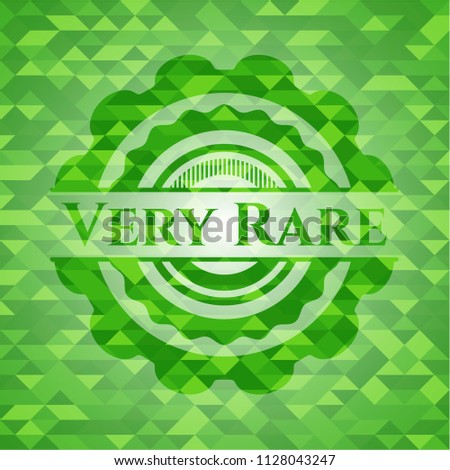 Very Rare green emblem with mosaic background