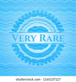 Very Rare light blue water wave style emblem.