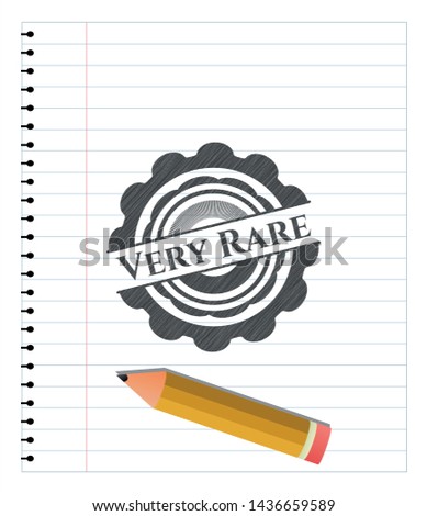 Very Rare pencil draw. Vector Illustration. Detailed.