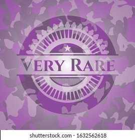 Very Rare pink and purple on camouflage pattern. Vector Illustration. Detailed.