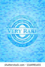 Very Rare realistic light blue mosaic emblem