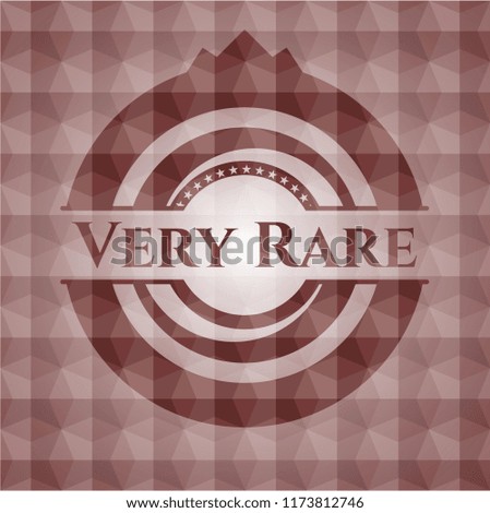 Very Rare red emblem with geometric background. Seamless.