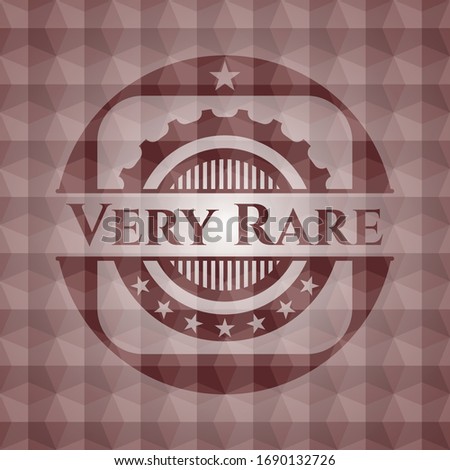 Very Rare red seamless polygonal badge.