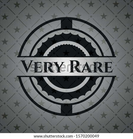 Very Rare retro style black emblem. Vector Illustration. Detailed.