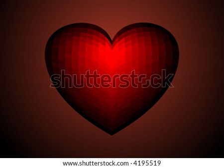 very sad crystal heart