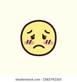 Very Sad Doodle Emoji for design needs, Landing Pages, Animation, Apps, Presentations, Content Creator and other Promotions