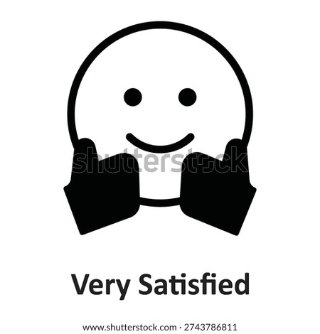Very Satisfied Vector icon which can easily modify or edit

