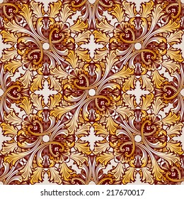 Very saturated seamless the abstract  floral pattern