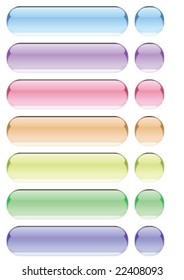 Very shiny aqua buttons for web