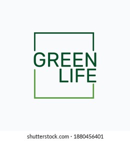 Very Simple And Attractive Logo of Green Life.