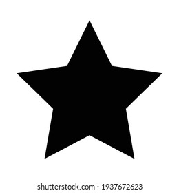 very simple black star button