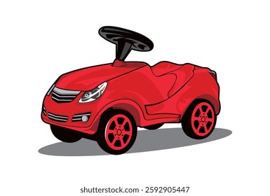 A very simple children's toy car with the right color combination.
This image is very suitable for use as brochures, advertising boards, banners, screen printing and so on.