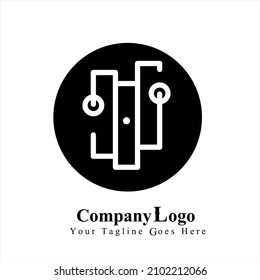 Very simple company logo vector.