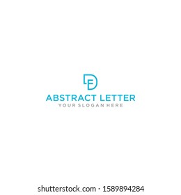 A very simple DF-shaped creative design line