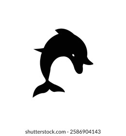 a very simple dolphin icon