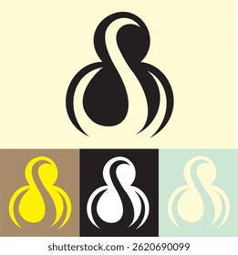 Design de logotipo vetorial muito simples e fácil, muito adequado para as necessidades de logotipo da marca ou da empresa