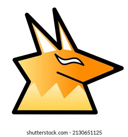 muy simple el logotipo de la cabeza de zorro puede utilizarse para la ilustración de diseño del logotipo