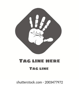 Very simple hand icon logo