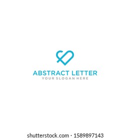 A very simple HEART-shaped creative design line