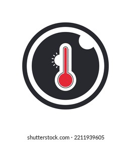 Very Simple Hot Temperature Thermometer Logo