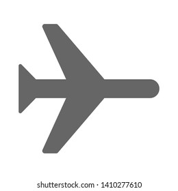 very simple icon for plane white background vector