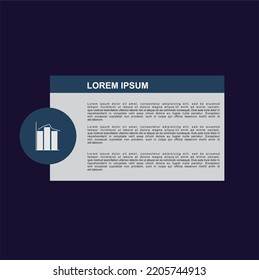 Very simple infographic element chart icon for your project