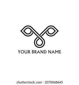 A very simple, modern and minimalist letter Y monogram logo is suitable for your brand logo