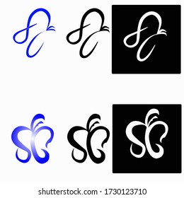 
very simple sc logo writing