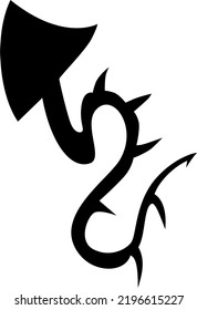 very simple tribal draw in vector art style